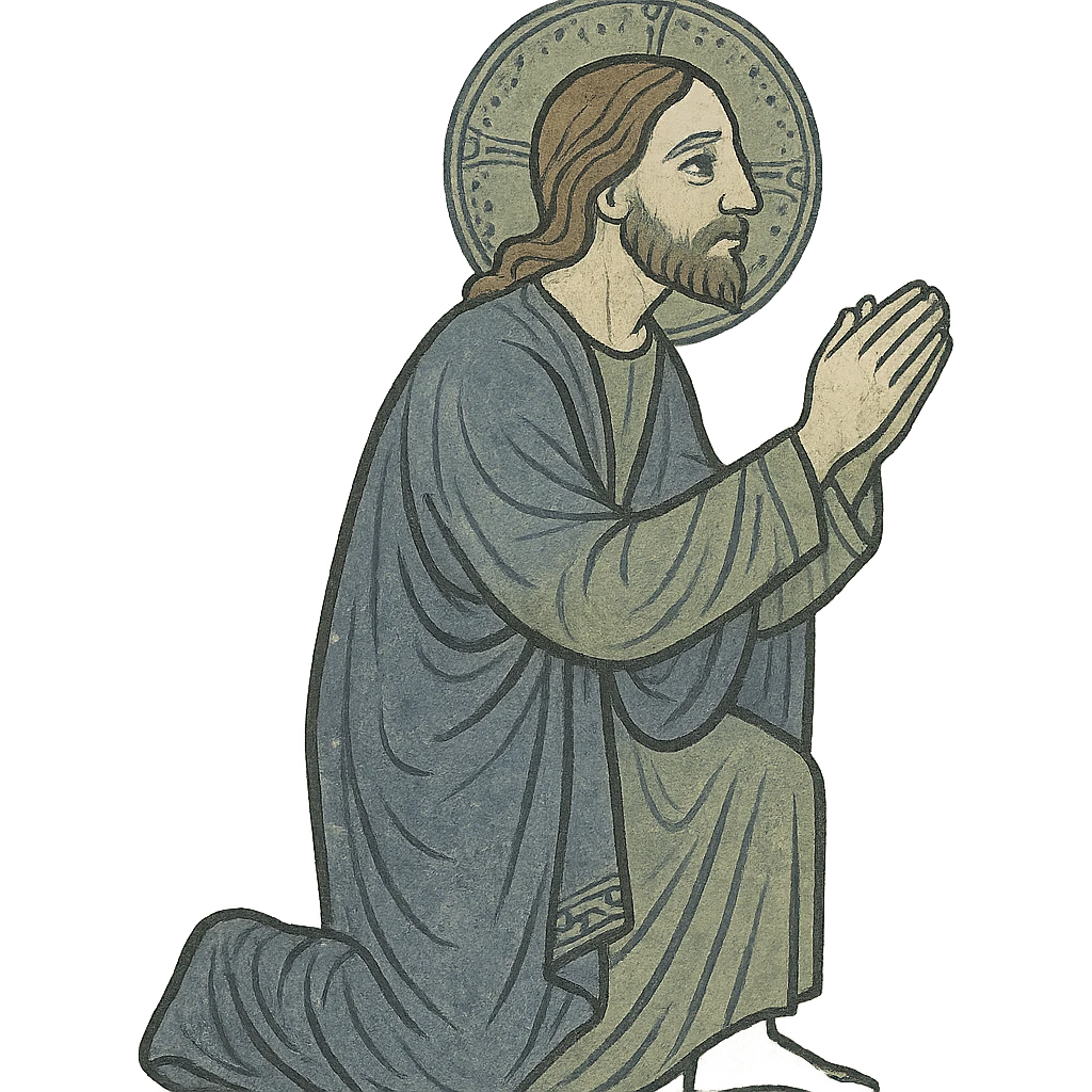 jesus praying  emoji