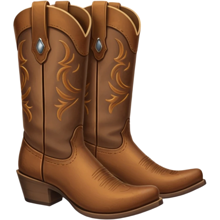 Cow boy boots emoji