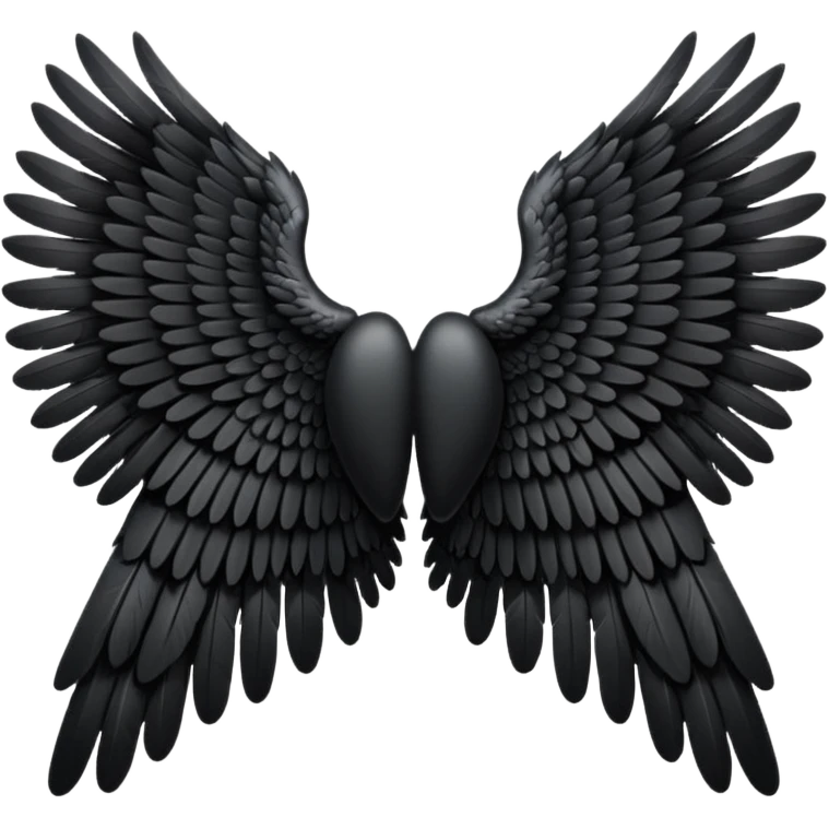 black angel wings emoji