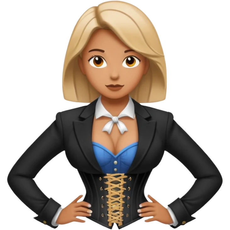 mixture of corset and blazer emoji
