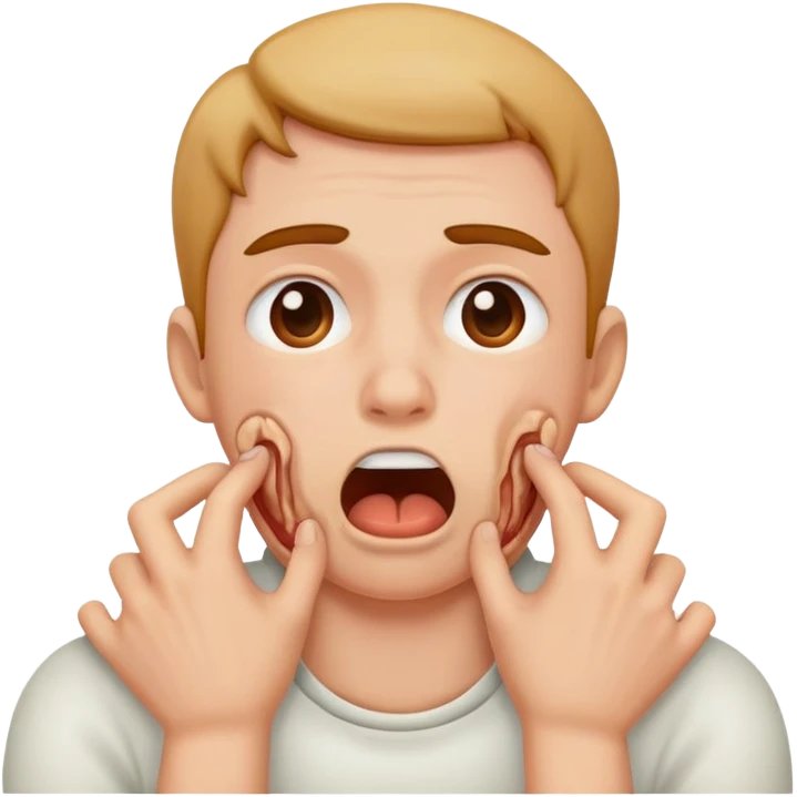 Person chocking themselves out  emoji