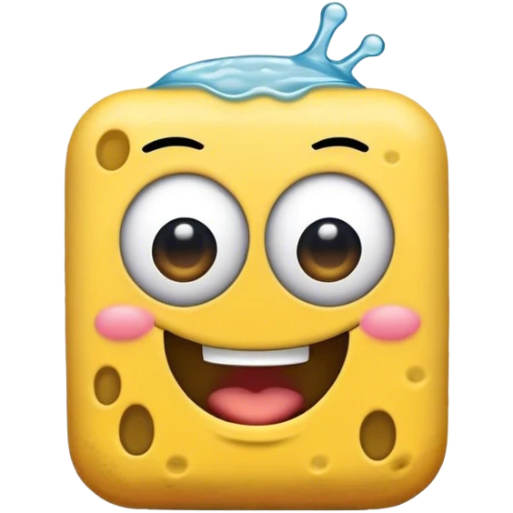 Cara de Bob esponja enojado emoji
