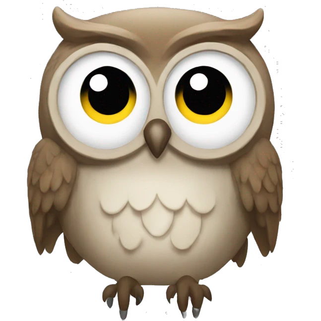 Crying owl emoji