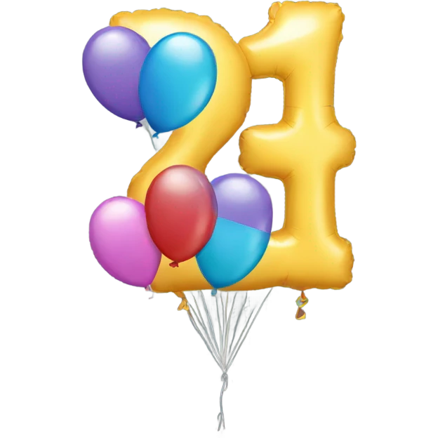 Number 24 balloon emoji