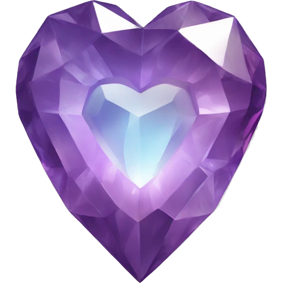 Heart shaped crystal gem emoji