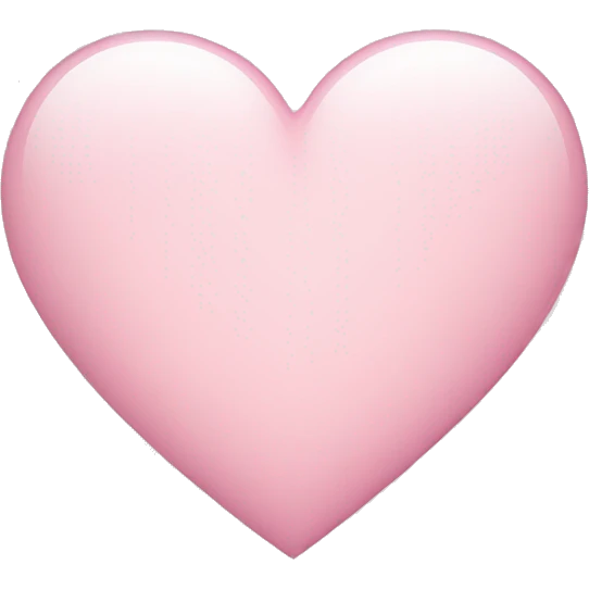 Light light pink heart emoji