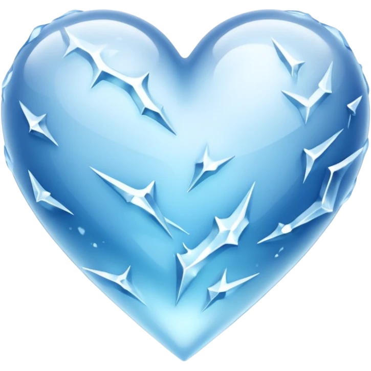 Winter heart emoji