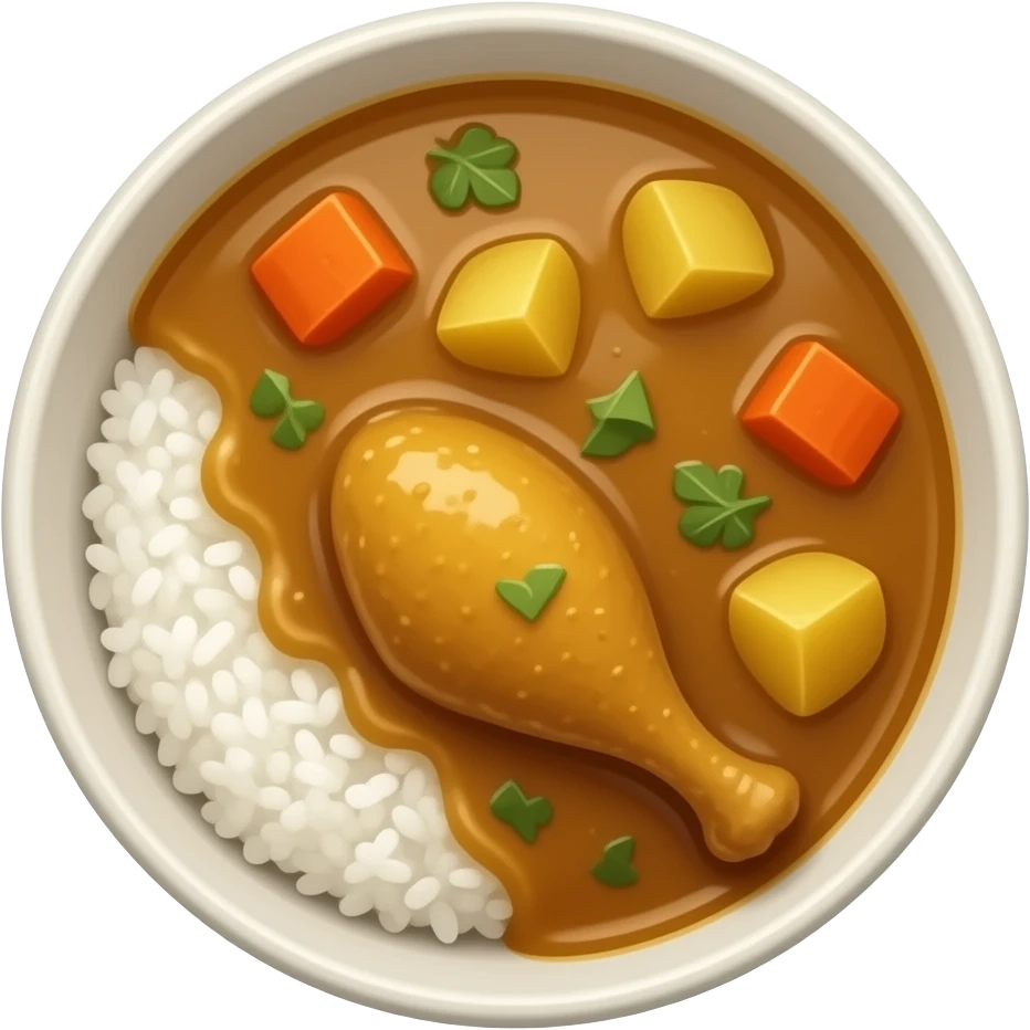japanese curry with rice emoji