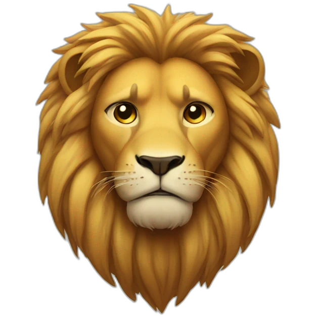 sad lion emoji