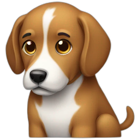 Dog at a macbook emoji