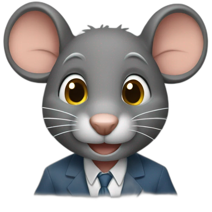 Un rat étudiant emoji