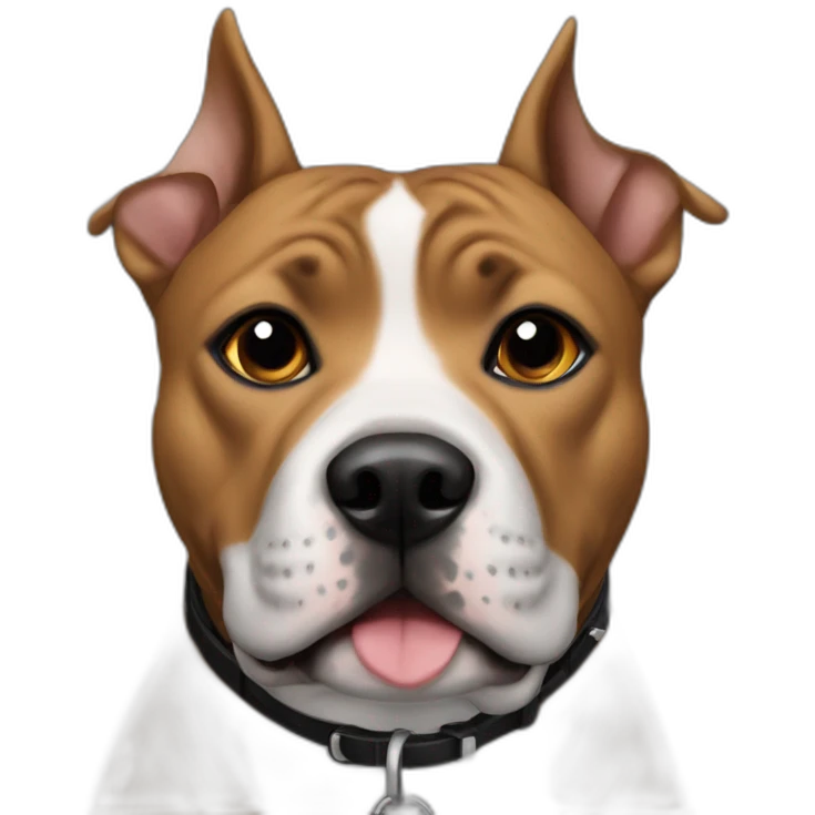 Dog staffie black emoji