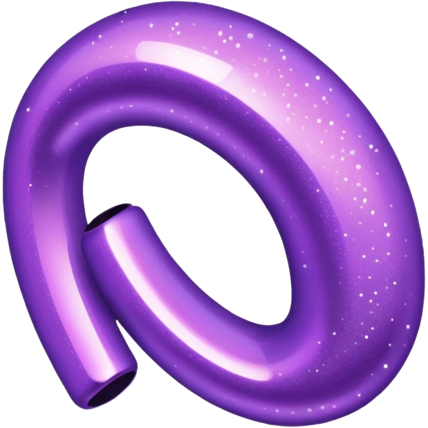 glitter purple link emoji