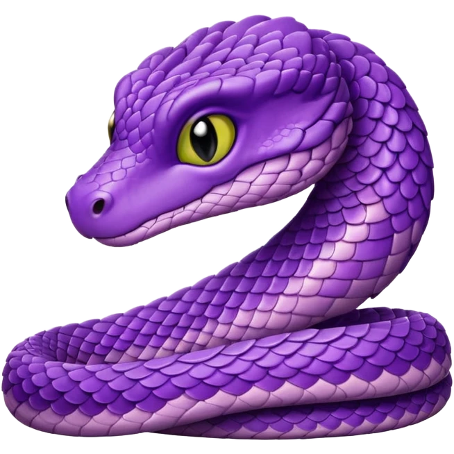 A very Sorry little purple cute viper emoji