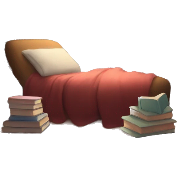 books and cozy reading space emoji