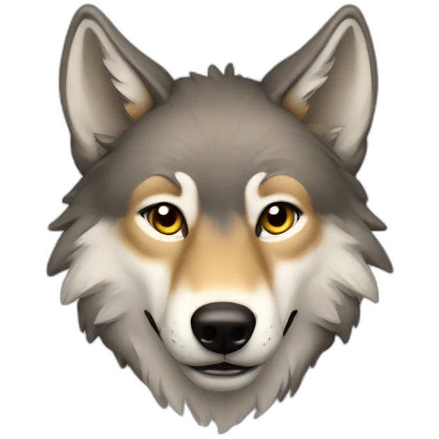 wolf on head emoji