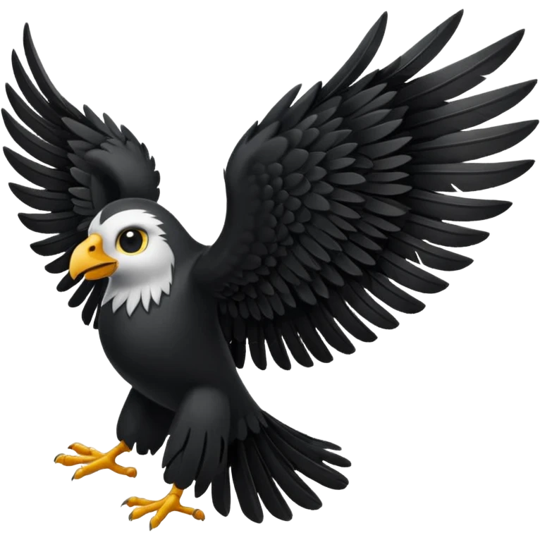 only black wings, no birds emoji