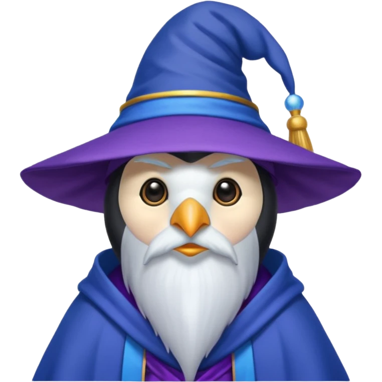 Penguin Wizard emoji