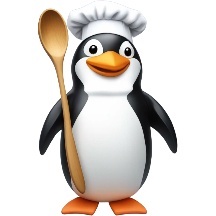 Penguin chef emoji