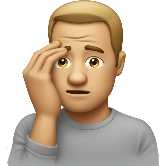 man facepalming emoji