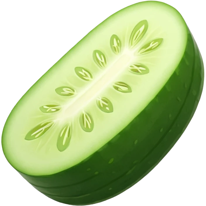 sliced cucumber    emoji