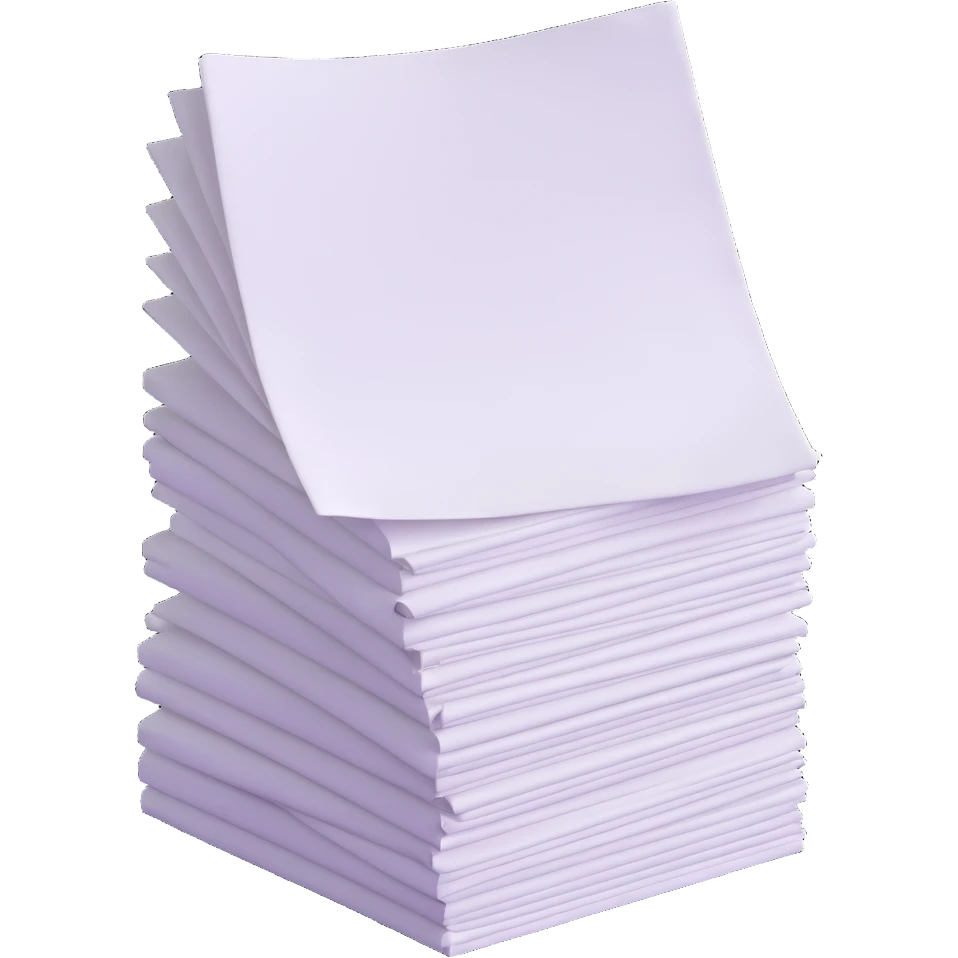 stack of paper sheets emoji