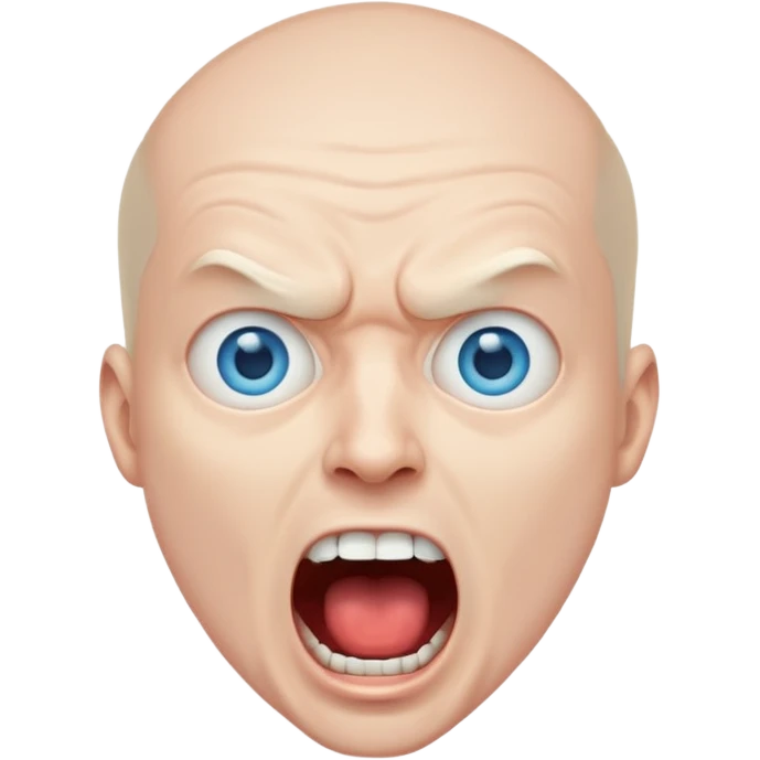 The screaming man emoji