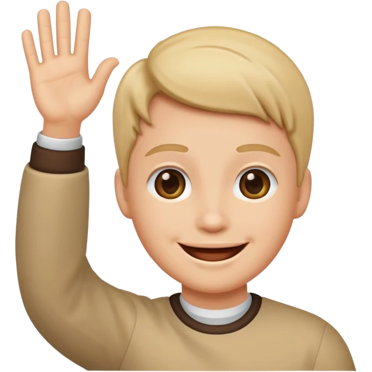 Person waving emoji
