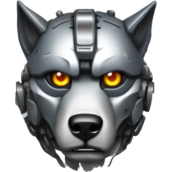 Robot Wolf terminator  emoji