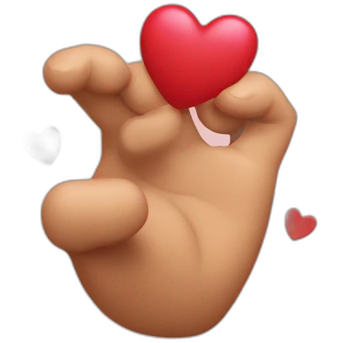 Coeur avec les main emoji