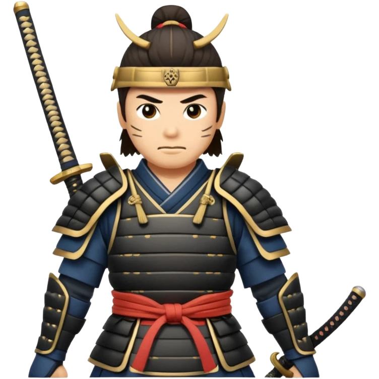 Samurai ready for action emoji