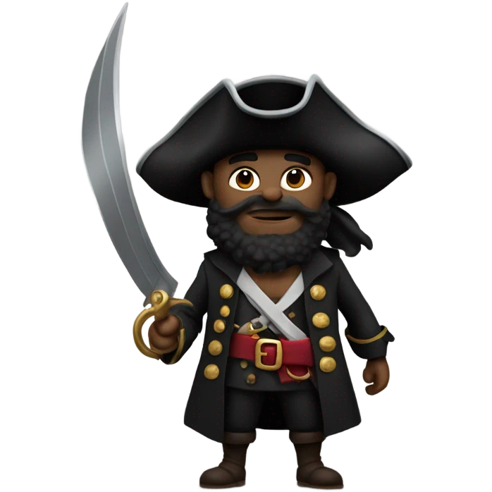 Black pirate  emoji