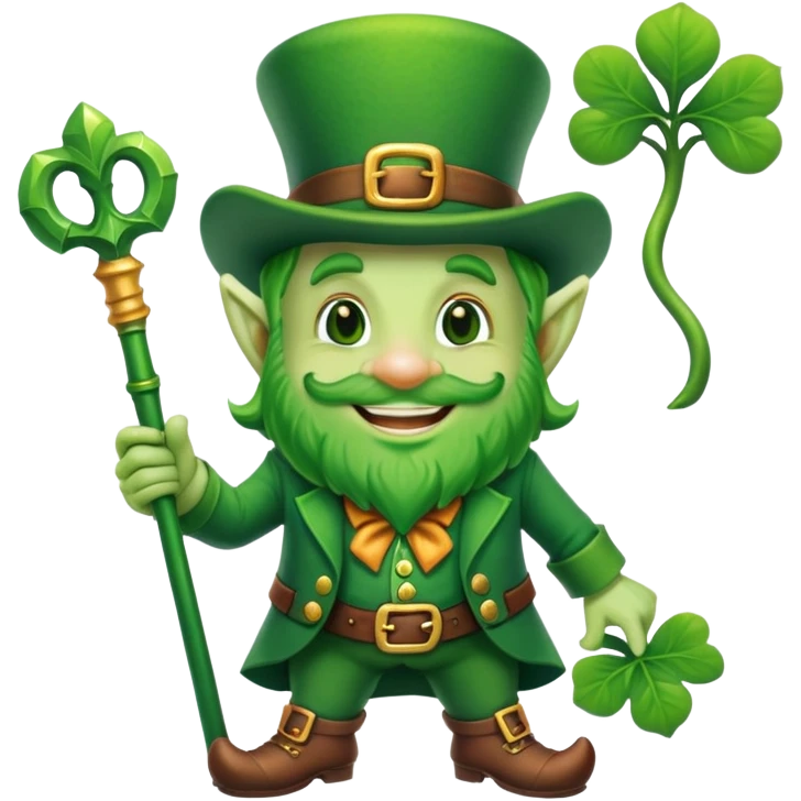 Leprechaun with a big dick emoji