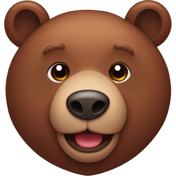 Brown bear with heart eyes emoji