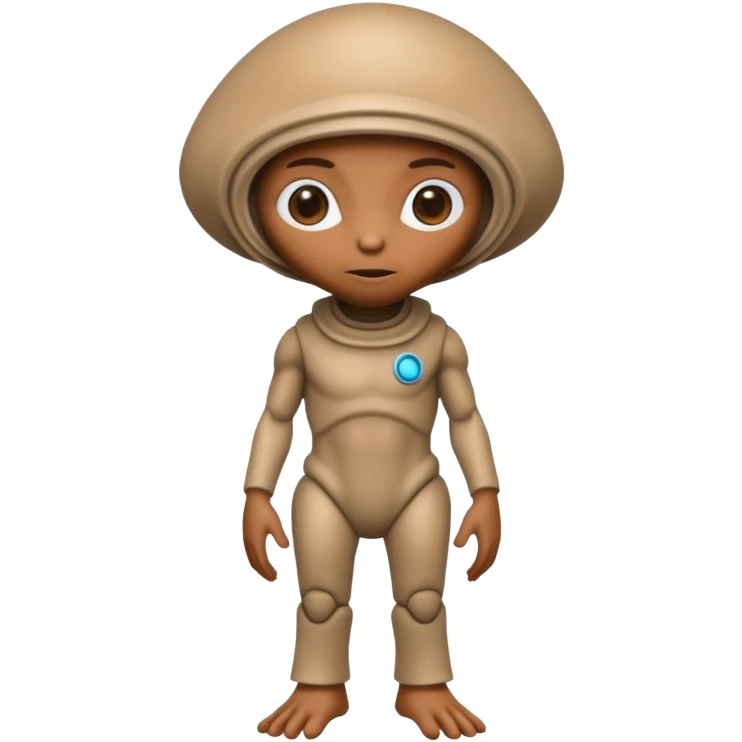 ET from the movie on the cross full body emoji