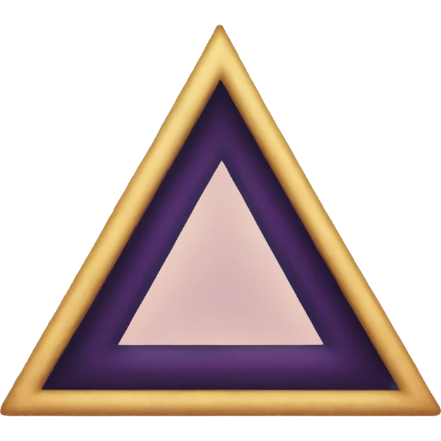 Sacred triangle feminine symbol emoji