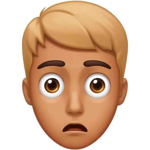 Shocked side eye emoji