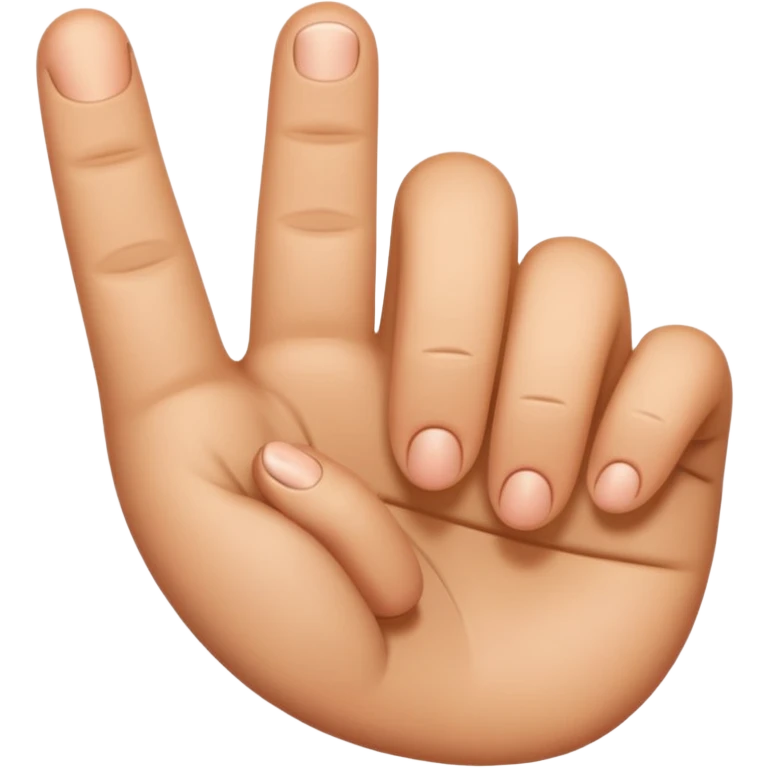 Two fingers emoji
