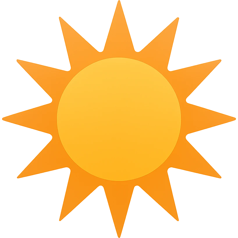 Sunburst emoji
