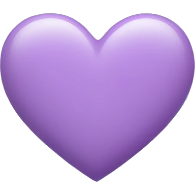 Light purple heart emoji