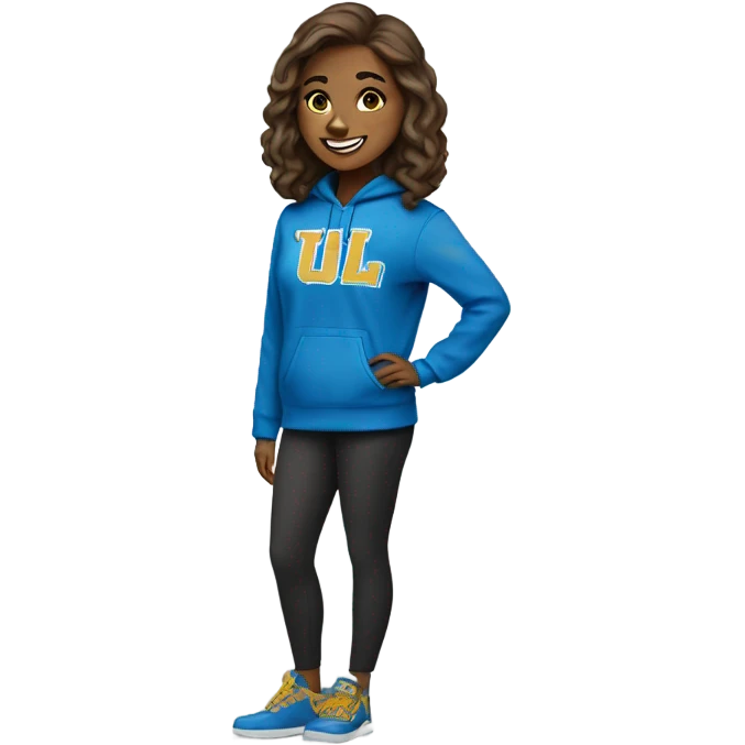 UCLA Bruin woman emoji
