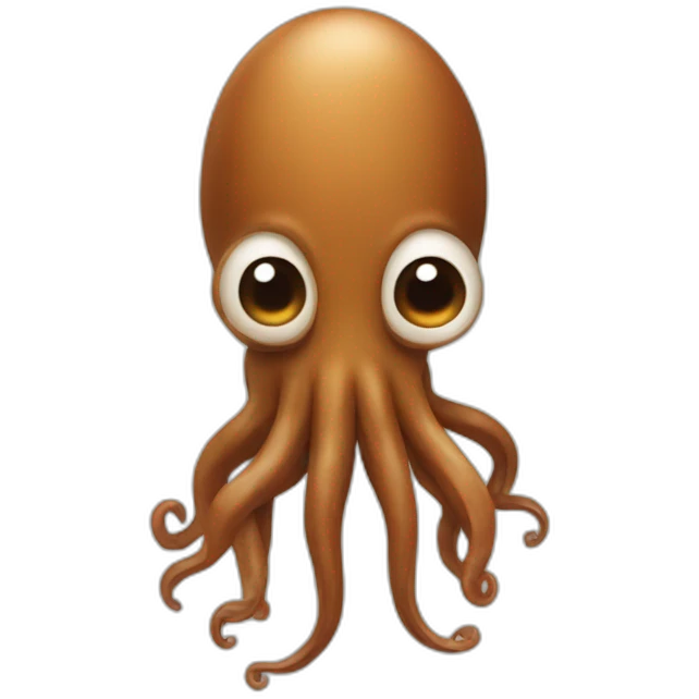 squid covered in brown fur emoji