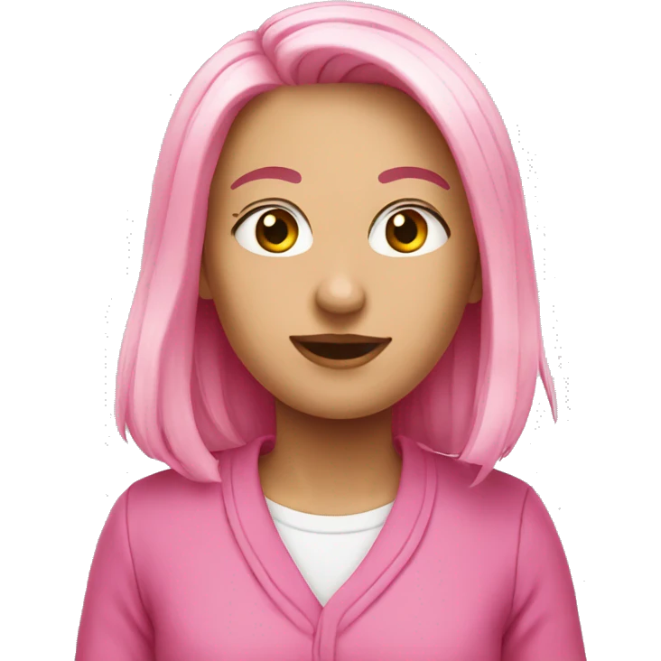 Pink  emoji