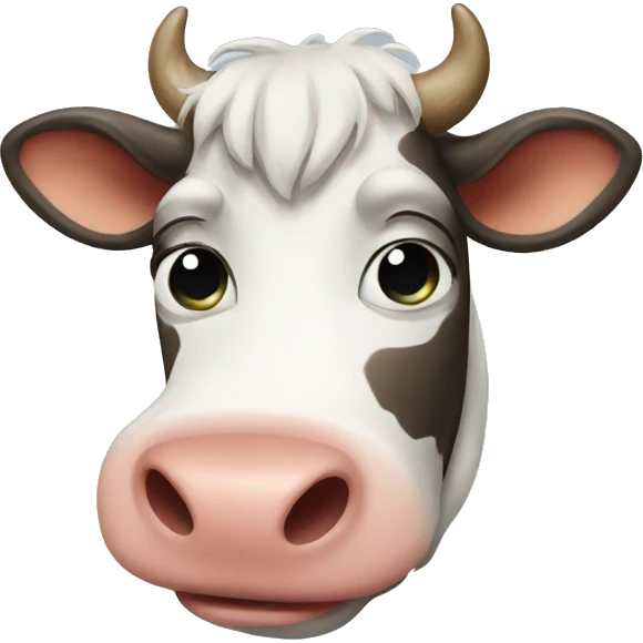 Crying cow emoji