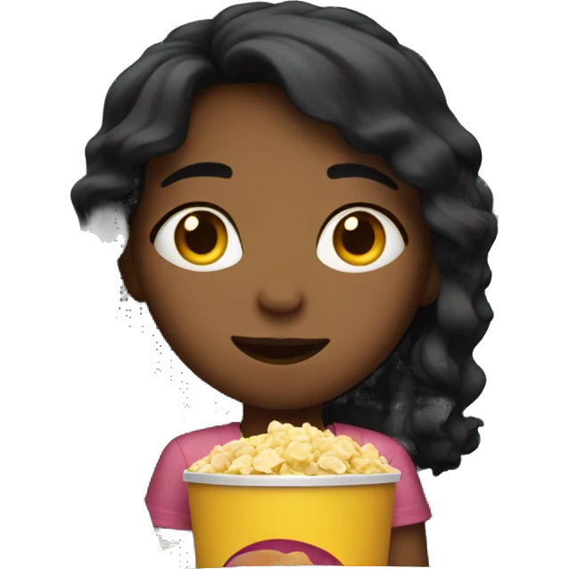 Girl watching movie  emoji