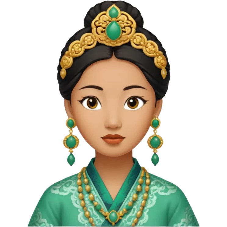 ancient Ming woman with earrring emoji