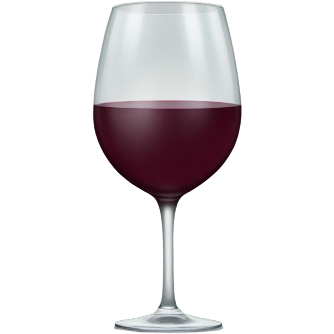 Wine glass completely filled  emoji
