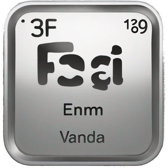 vanadium element from periodic table emoji