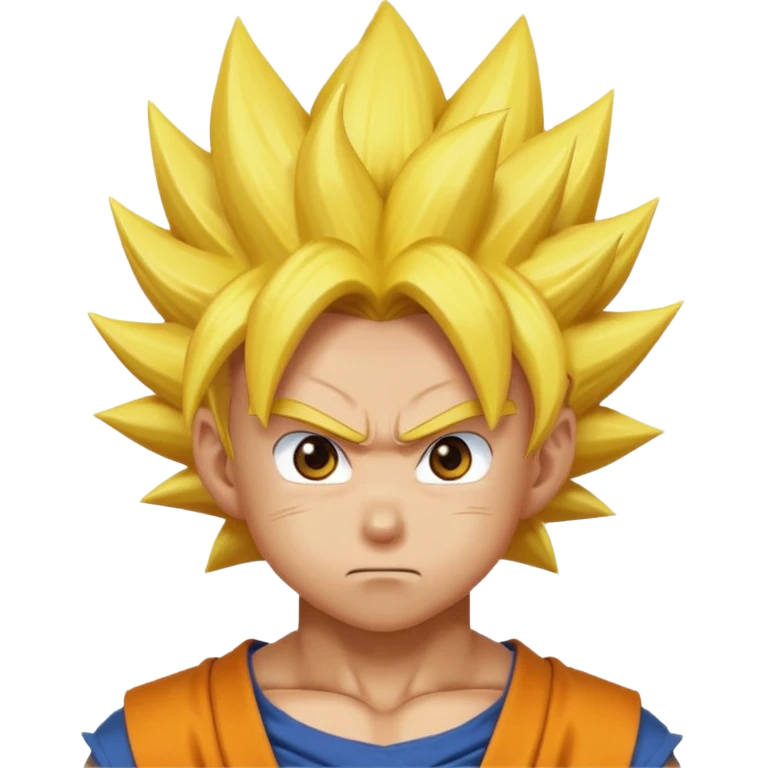 A super Saiyan Goku head emoji emoji