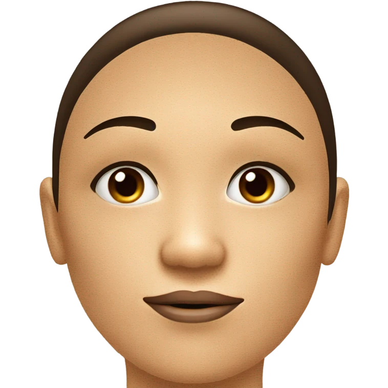 Zit in the middle of a woman’s face emoji